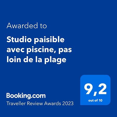 Studio Paisible Avec Piscine, Pas Loin De La Plage La Trinité Exterior photo